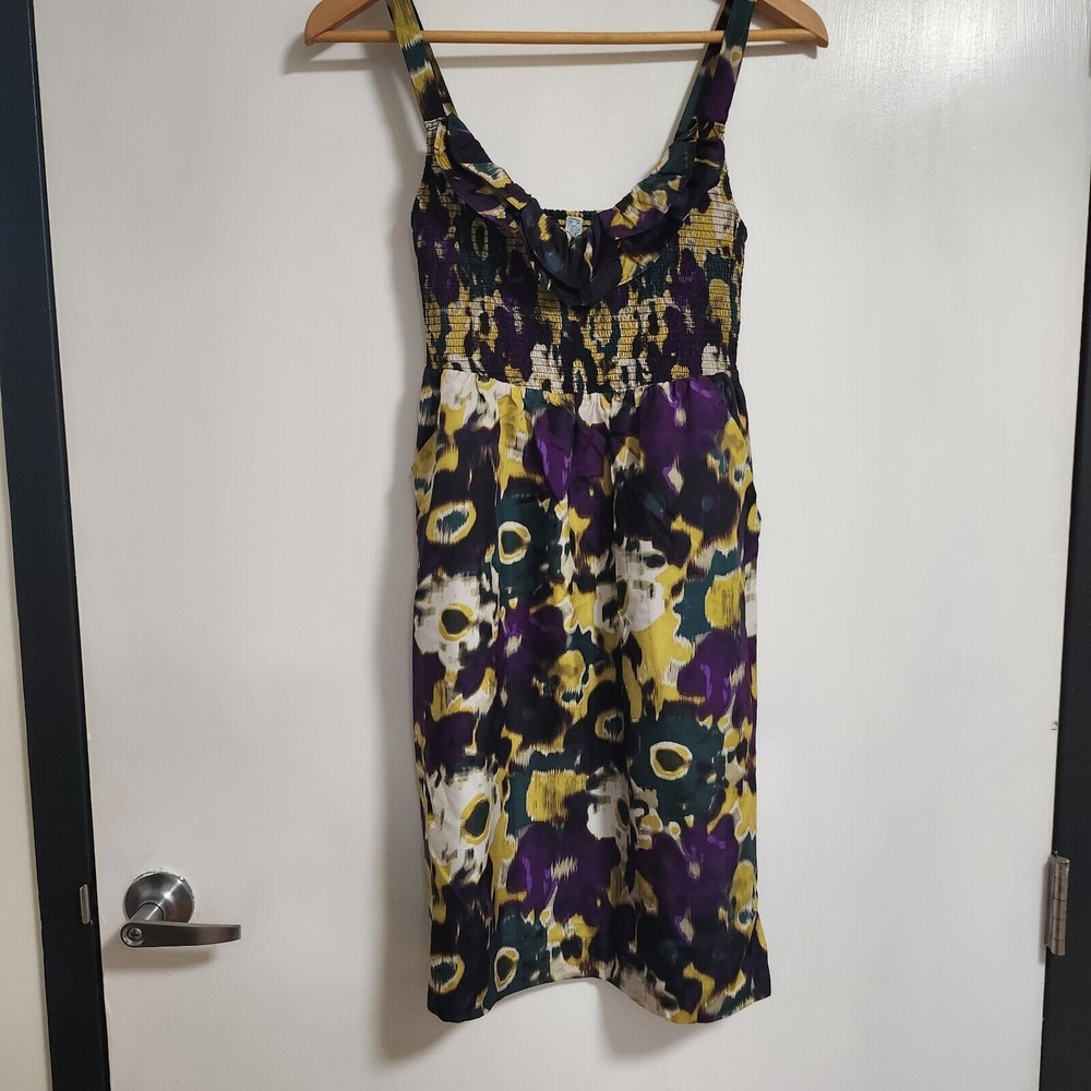 Maeve anthropologie multicolor silk dress‎